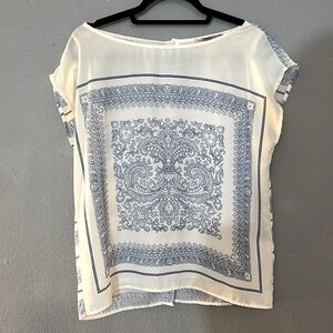 Forever 21 boatneck printed top, Medium